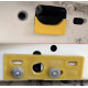 Protective covers for working with process holes, yellow