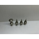 Set of metal bits, 4 pcs., M8 thread