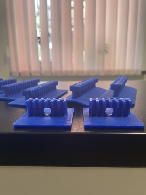 Set of blue adhesive adapters 10-in-1