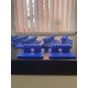 Set of blue adhesive adapters 10-in-1