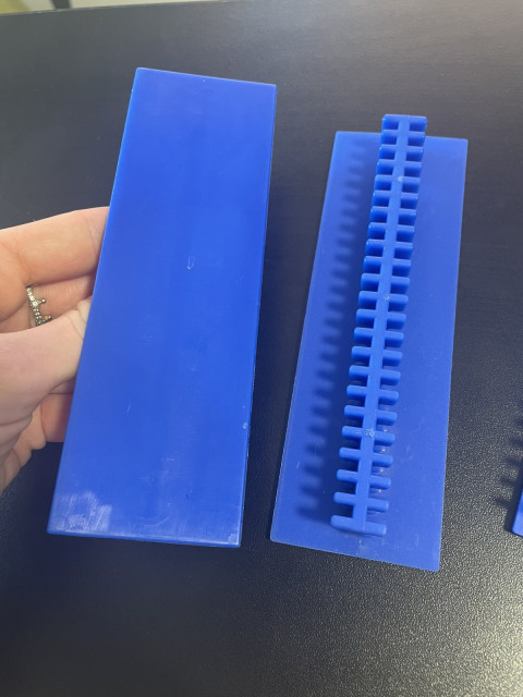Set of blue adhesive adapters 10-in-1