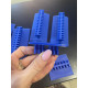 Set of blue adhesive adapters 10-in-1