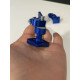 Set of square aluminum glue adapters for cold glue, 3 pcs.