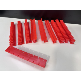 Set of 10 red tracks