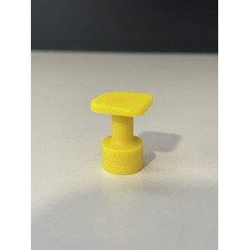 Laka Tools Glue Adapter, Yellow Square, 15 x 15 mm