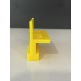 L-55mm Edge Glue-On Adapter, Yellow
