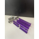 ICE PURPLE Adhesive Strip Set (4 pcs.) + Metal Clips