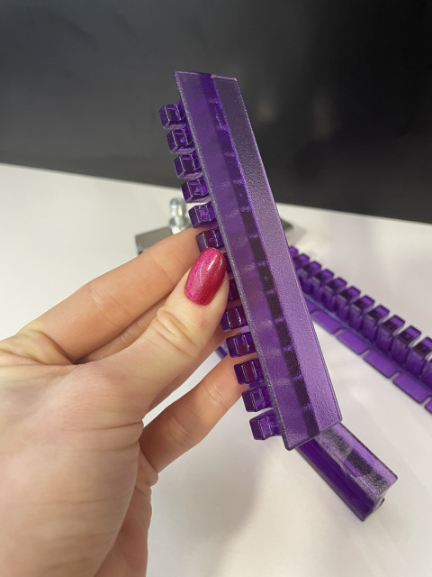 ICE PURPLE Adhesive Strip Set (4 pcs.) + Metal Clips