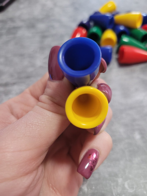 Rubber nozzles on the lever, input d-12mm, height 35mm