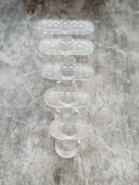 A set of oval adhesive adapters PLAIN JANE PDR USA, 5 pcs.