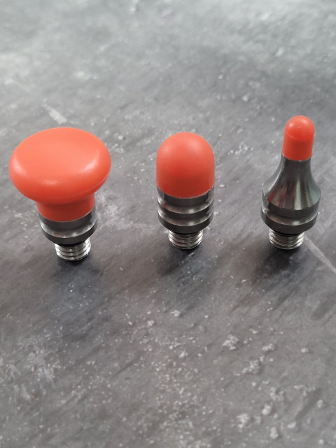 Set of red tips M8 thread, 3 pcs.