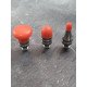 Set of red tips M8 thread, 3 pcs.