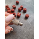 A set of tip flat surface metal M8 thread + 30 rubber nozzles