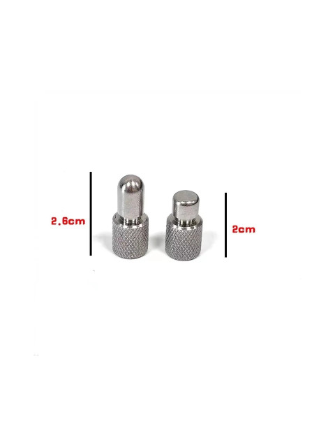 A set of tip flat surface metal M8 thread + 30 rubber nozzles