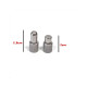 A set of tip flat surface metal M8 thread + 30 rubber nozzles