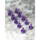 Purple Round & Hex Glue Adapters Set, 10 pcs