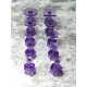 Purple Round & Hex Glue Adapters Set, 10 pcs