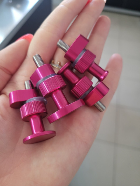 A set of aluminum adapters for cold glue, 4 pcs. 