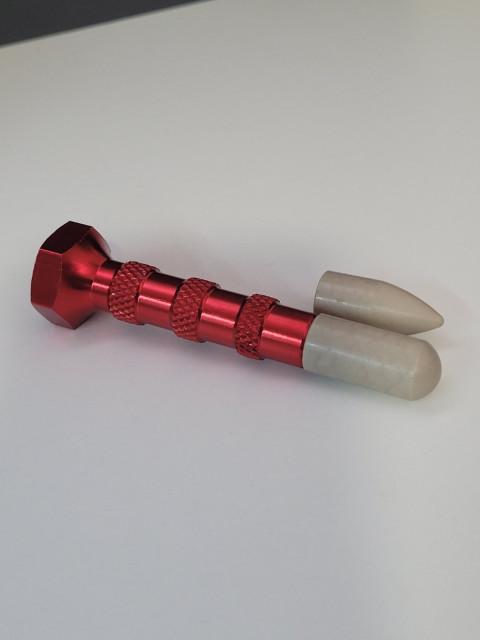 Knockdown red complete with 2 tips, thread M8.