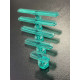 A set of crisis adapters, turquoise, stepped surface, durable, 5 pcs.
